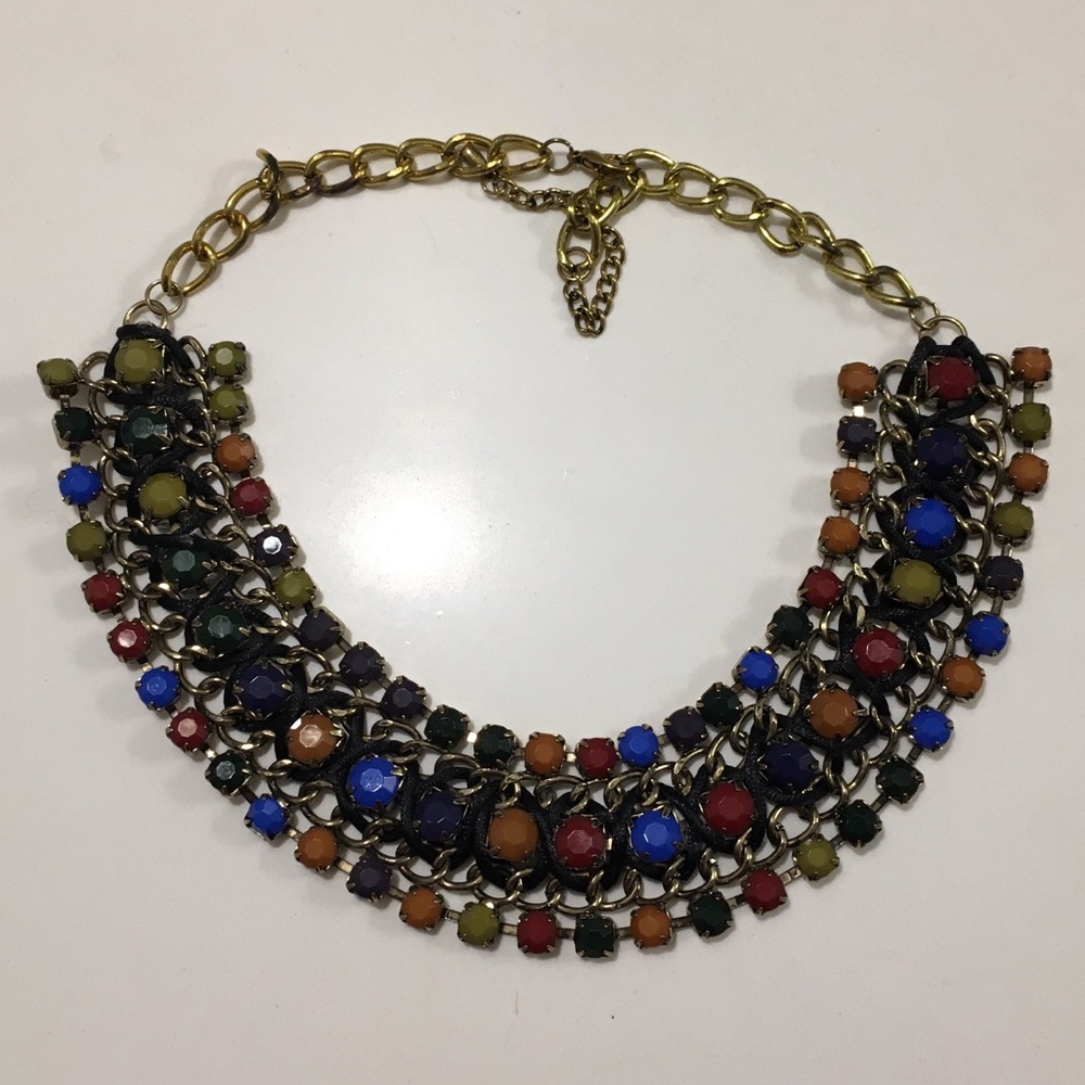 Colorful Stoned Chunky Necklace